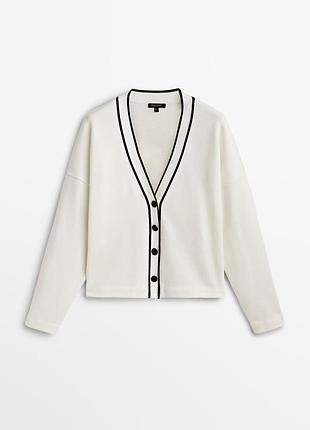Жіночий кардиган massimo dutti білий