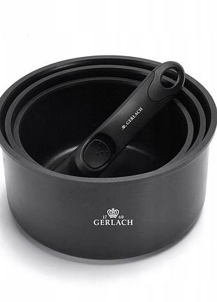 Набір каструль gerlach 16/18/20cm smart для індукційної плити