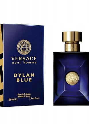 Туалетна вода versace pour homme dylan blue для чоловіків edt 50 мл