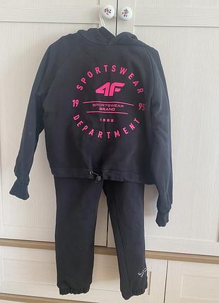 Спортивний костюм для дівчинки 4f чорний, розмір 140
