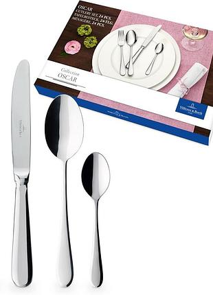 Villeroy & boch – oscar набір столових приборів 24 елементи для 6 осіб нержавіюча сталь