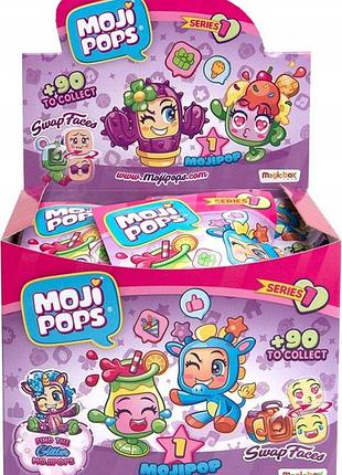 Моджі попс вечірка коробка 24 фігурки modjipops від magic box