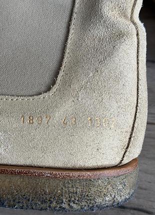 Черевики замшеві common projects suede chelsea boots оригінал 3