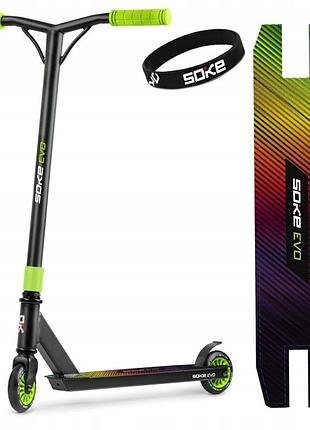 Трюковий самокат soke evo abec-9 stunt вантажність 100 кг