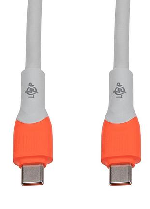 Кабель (шнур) lp usb type-c to usb type-c 2.4 a 100 w зі швидким заряджанням (pd) 2 м c1001mc
