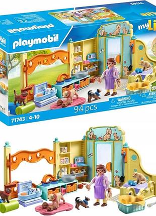 Конструктор playmobil 71743 "будинок для цуценят" 71743