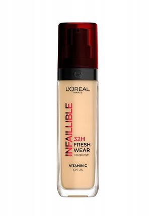 Набір з 2 штук тональний крем l'oréal infaillible 32h fresh wear рідкий 125 з spf 25