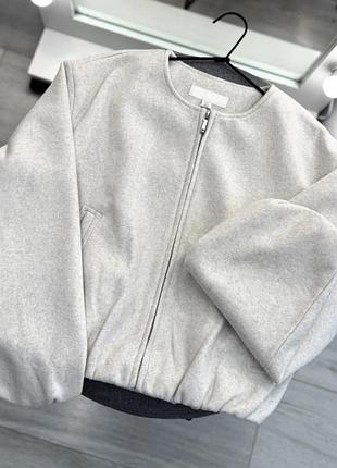 Куртка zara плюшеві бомбер, тепла куртка
