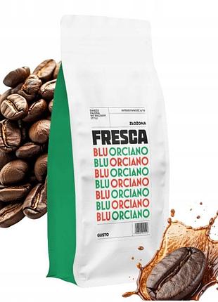 Кава в зернах blue orciano blend 1 кг бразилія свіжообсмажена для кавомашини