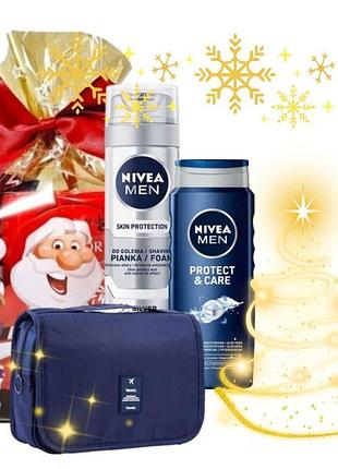 Косметичка nivea silver protect святковий набір xxl для нього