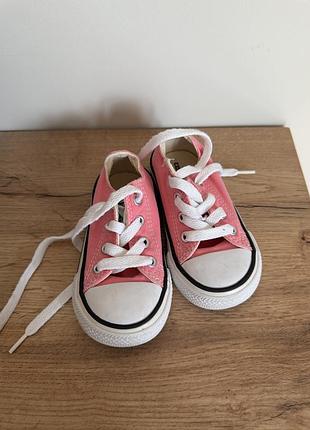 Кросівки для дівчинки converse рожеві