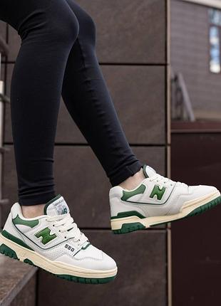 New balance 550 white green 2