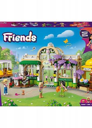Конструктор lego friends 42671 зелена кав'ярня та квітковий магазин