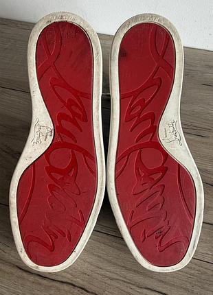 Черевики шкіряні christian louboutin flat python оригінал 8
