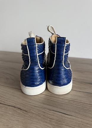 Черевики шкіряні christian louboutin flat python оригінал 5