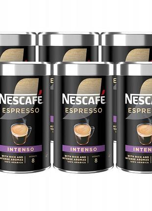 Розчинна кава nescafe espresso intenso 100% арабіка 6x 95г