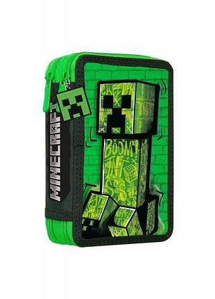 Пенал двокамерний creeper boom minecraft