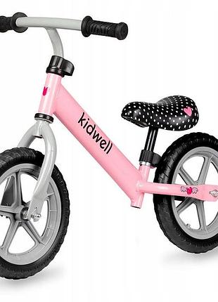 Біговий велосипед kidwell rebel pink рожевий балансний велосипед
