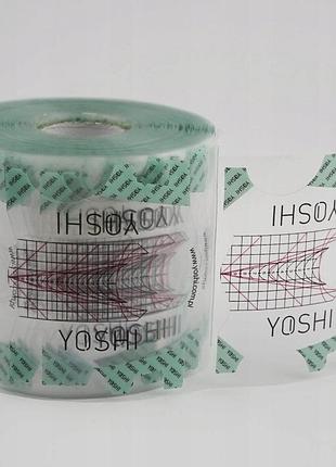 Набір з 2 штук трафарет для нарощування нігтів yoshi 400 шт прозорий