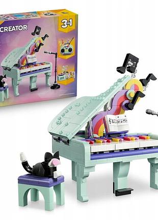 Конструктор lego creator 3в1 31392 музична декорація: піаніно з котом