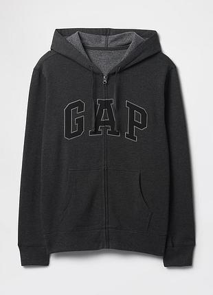 Теплая кофта gap с капюшоном на молниии. на флисе, теплая зипка