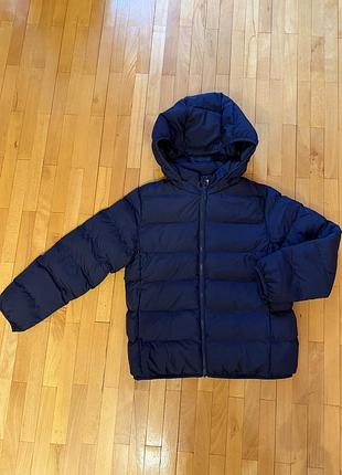 Куртка дитяча uniqlo kids' puffertech washable parka синя 9-10 років