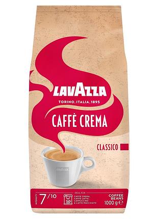 Зернова кава змішана lavazza caffe crema classico 1000 г