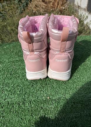 Чоботи для дівчинки reebok рожеві 3