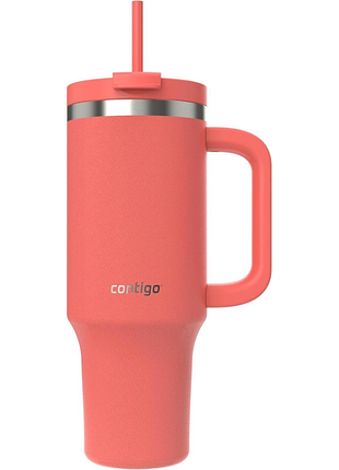 Contigo tumbler 1200 мл з ручкою вакуумна ізольована пляшка для води зі соломинкою і кришкою холодна до 29 годин термокружка без