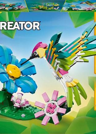 Конструктор lego creator 3 в 1 dzikie zwierzęta кольоровий колібрі 31384