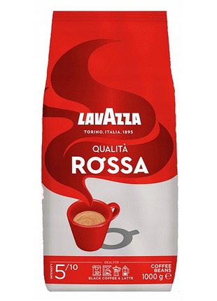 Кава в зернах lavazza qualità rossa 1кг