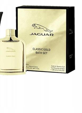 Набір jaguar classic gold туалетна вода 100 мл + гель 200 мл