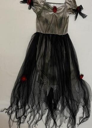 Карнавальний костюм для дівчинки zombie corpse prom queen королева балу керрі