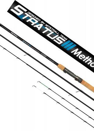 Вудка mistrall stratus method feeder 3,30м /20-60г
