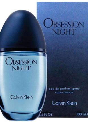 Парфумована вода calvin klein obsession night 100 мл для жінок