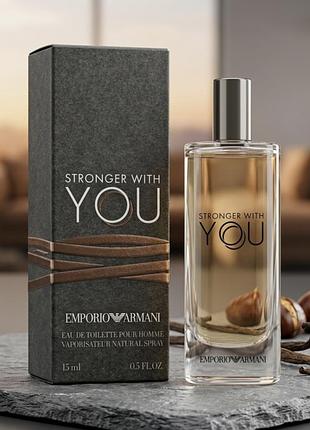Туалетная вода для мужчин giorgio armani emporio armani stronger with you eau de toilette 15 ml.