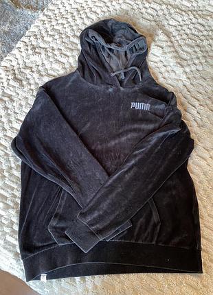 Чоловіче худі puma чорне велюрове