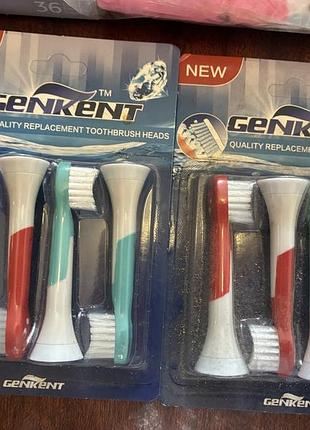 Сменные насадки genkent для детской зубной щетки philips sonicare