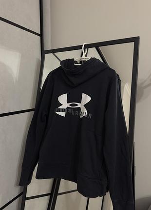 Жіноче худі under armour чорне з логотипом