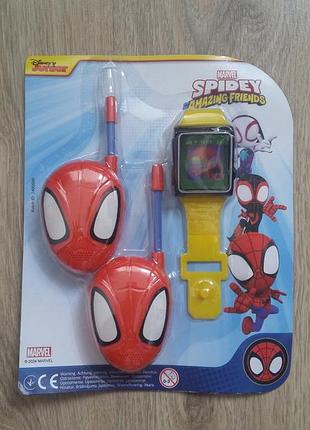 Набор spider man с рациями и часами