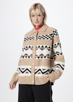 Теплий шерстяний кардиган levi's alaska cardigan оверсайз
