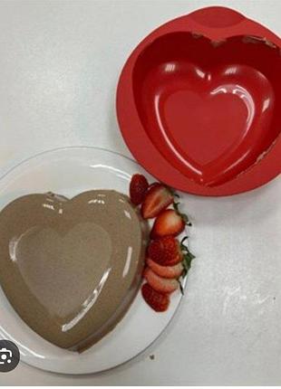 Силіконова форма tupperware для приготування кексів,силіконова форма для випікання,форма-серце,tupperware