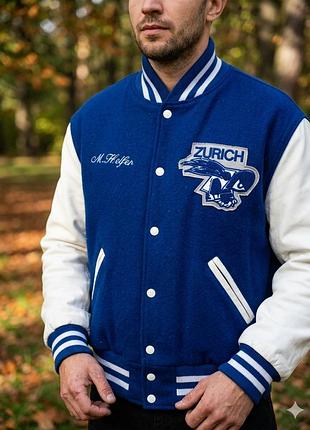 Holloway, модель original college jacket,винтажный бомбер, сша. l-xl
