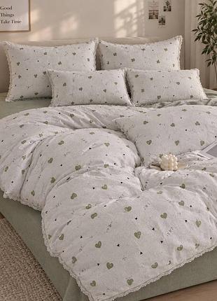 Постельное белье полуторное с демисезонным одеялом из муслина colorful home print 12 22115 150х210 см