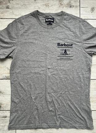 Чоловіча футболка barbour сіра
