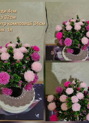 Розы из органазы