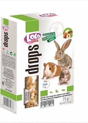 Дропсы для грызунов 75 г lolopets