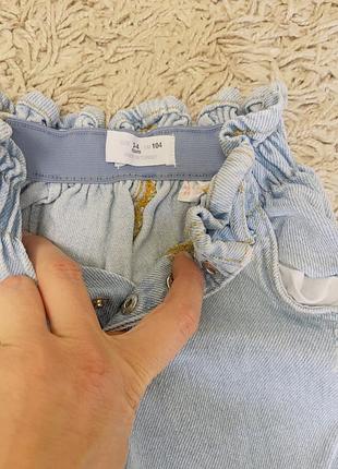 Джинси для дівчинки zara блакитні рвані 2