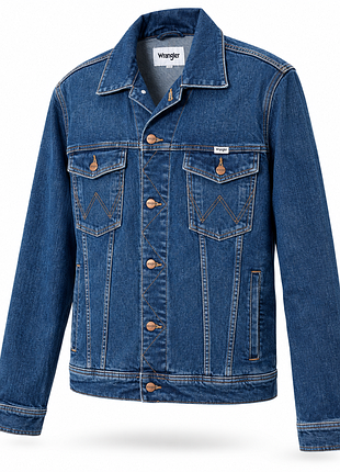 Wrangler куртка мужская джинсовая original s сток we14-2