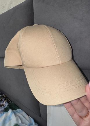 Бейсболка жіноча h&m бежева